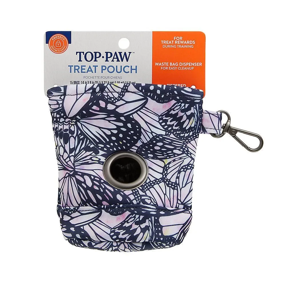 Top Paw 🦋 Print Treat Pouch with Waste Bag Dispenserby Top Paw